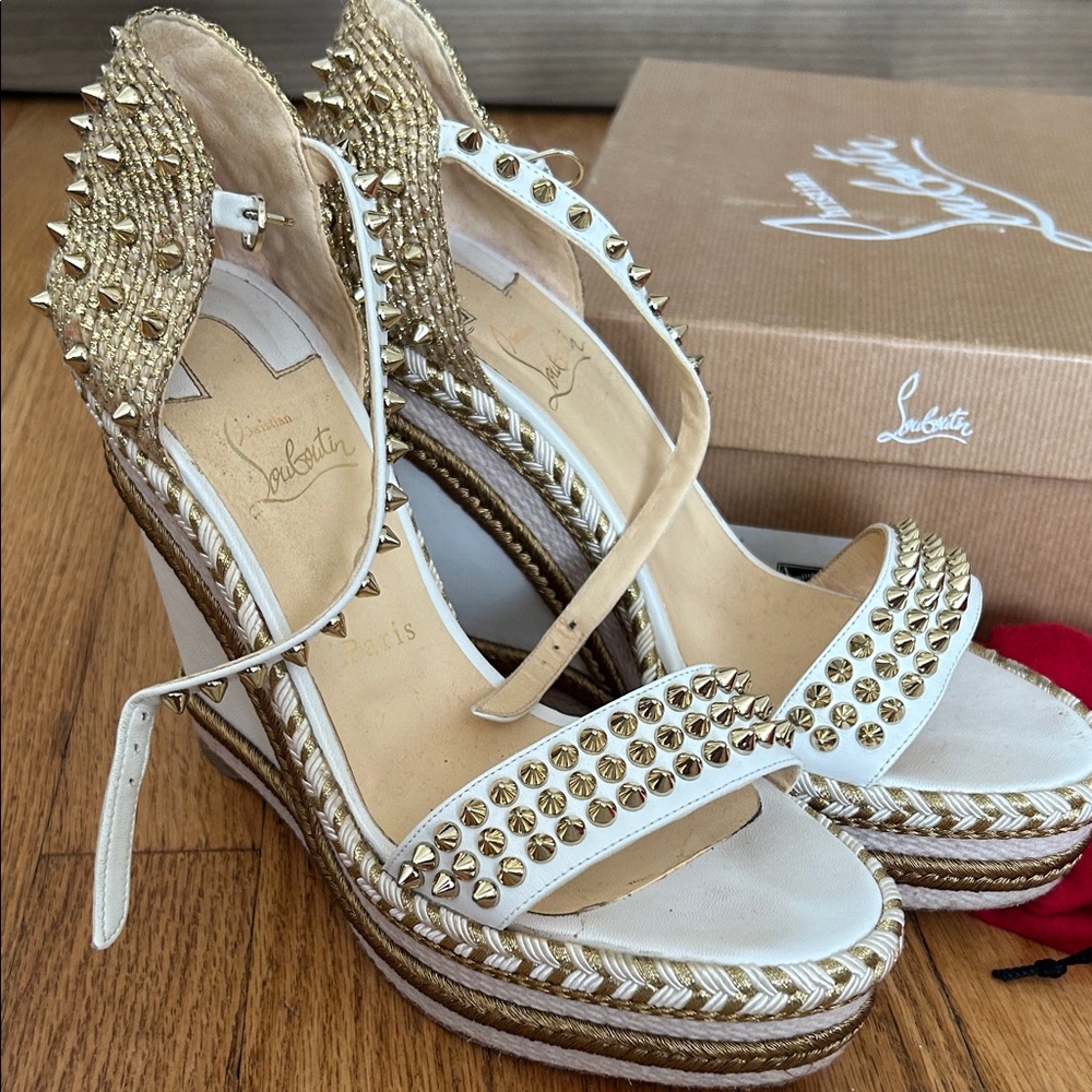 Christian Louboutin wedge heels